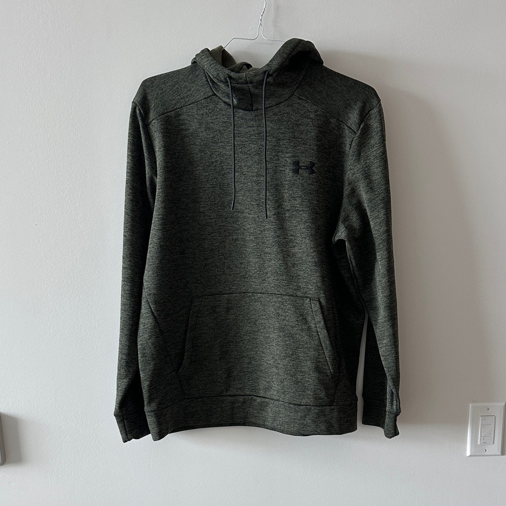 Under Armour Men's Dark Olive Heather Pullover Hoodie